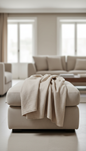 Sandstone Linen Throw Blanket
